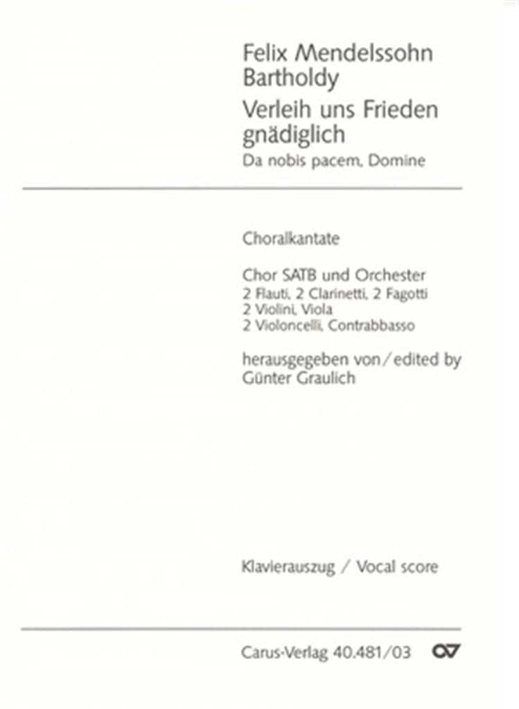 Verleih uns Frieden gnädiglich